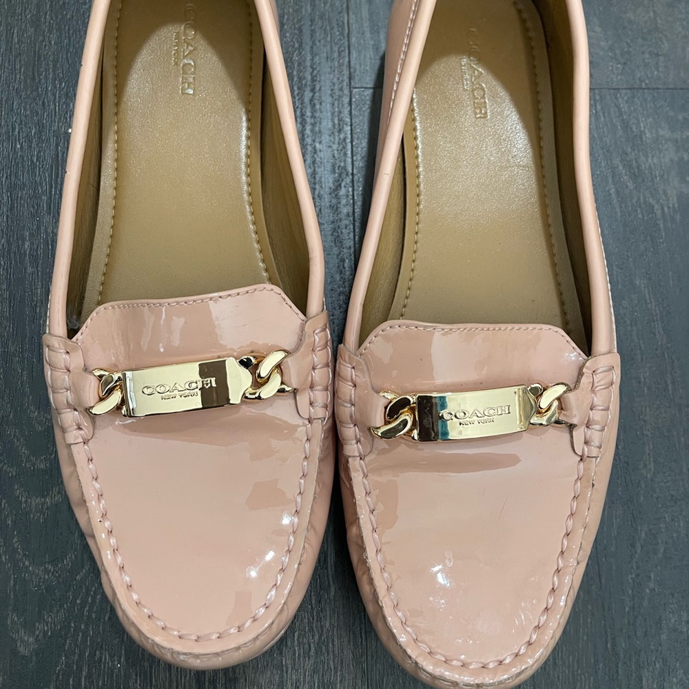 Coach Women's Blush Patent Loafers